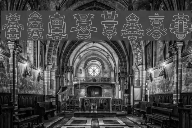 FE-Tribal Font examples