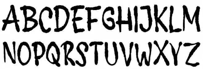 FEARGAS Schriftart Groß