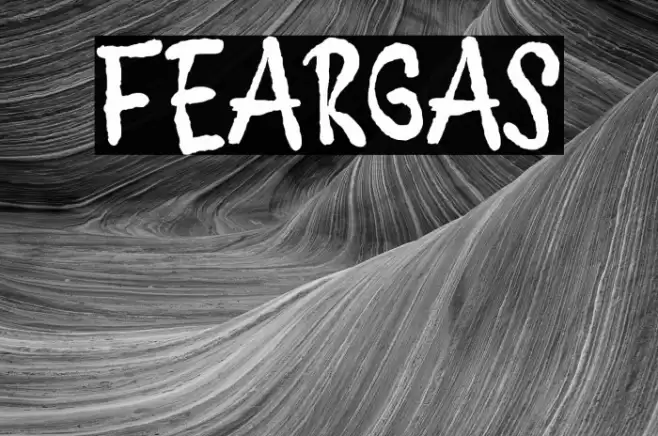 FEARGAS Font examples