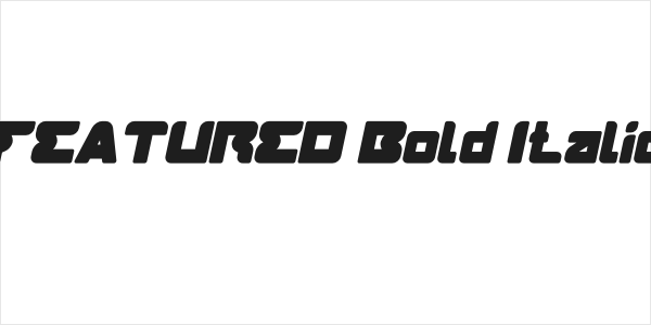FEATURED Bold Italic Logo