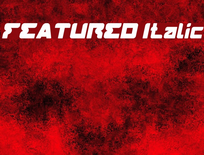 FEATURED Italic Font examples