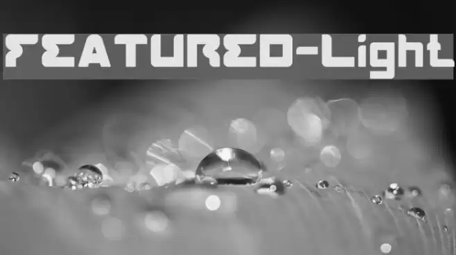 FEATURED-Light Font examples