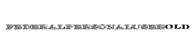 FEDERAL PERSONAL USE Bold  baixar fontes gratis