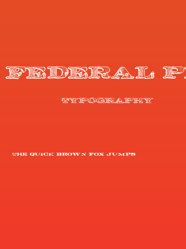 FEDERAL PERSONAL USE Bold Poster