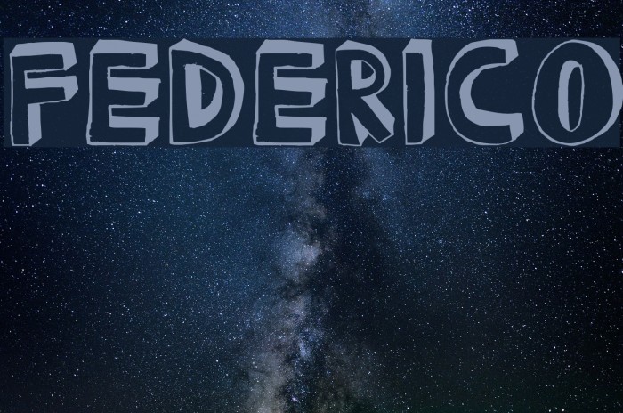 FEDERICO Font examples