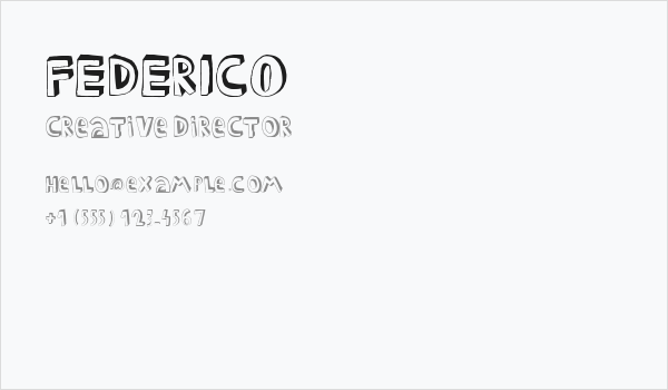 FEDERICO Business Card