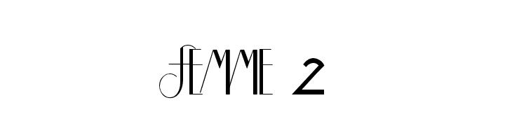FEMME 2 Шрифта