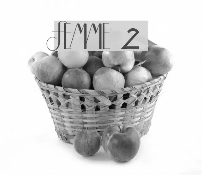 FEMME 2 Font examples