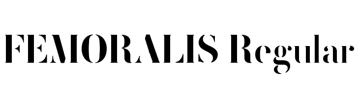 FEMORALIS Regular  Free Fonts Download