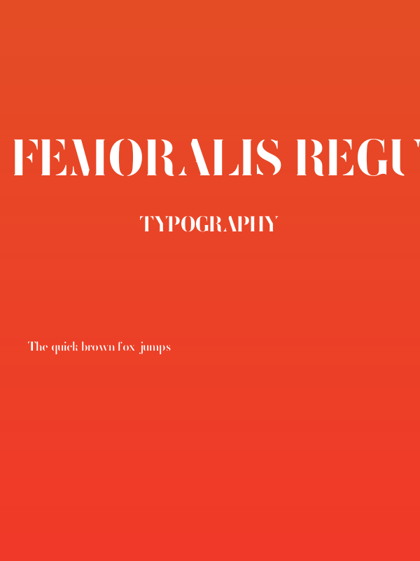 FEMORALIS Regular Poster