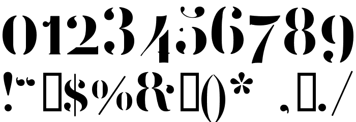 FEMORALIS Font OTHER CHARS