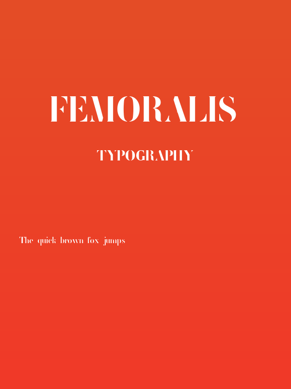 FEMORALIS Poster