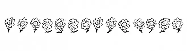 FEMajasFlowers  font caratteri gratis