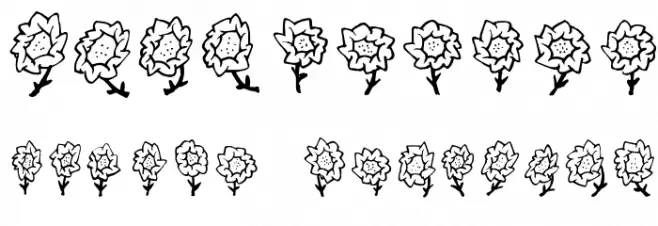 FEMajasFlowers Font OTHER CHARS