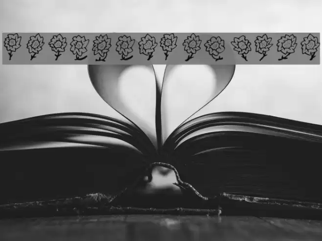 FEMajasFlowers Font examples