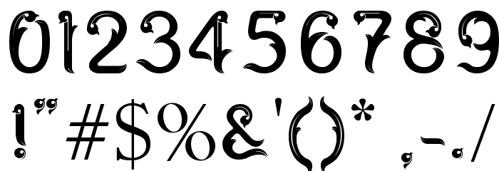 FERNANTA Font OTHER CHARS