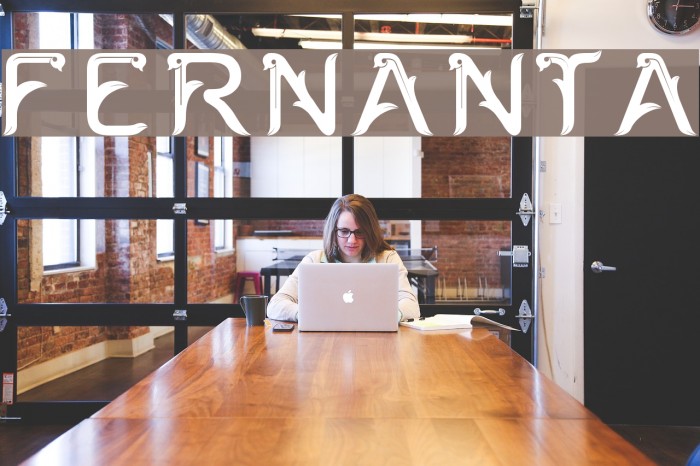 FERNANTA Font examples