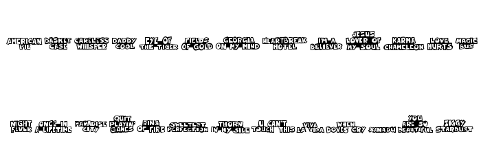 FESongABC Font LOWERCASE