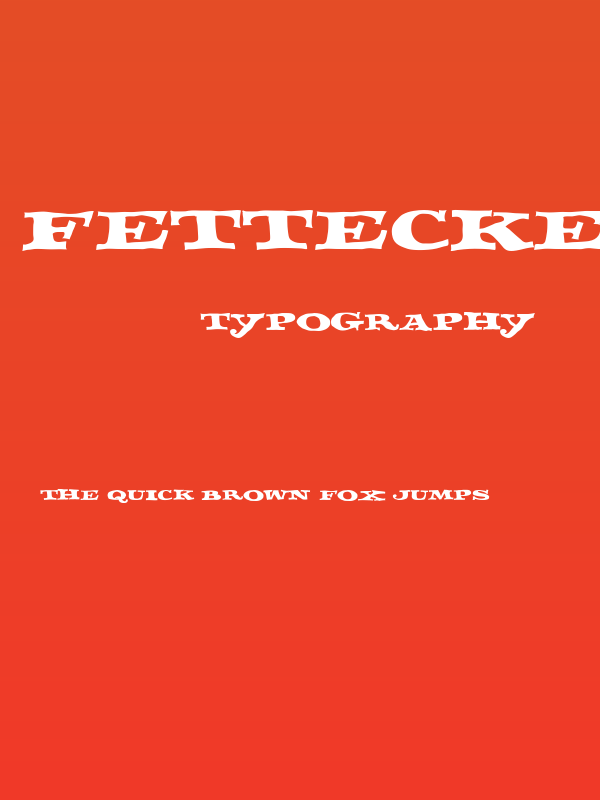 FETTECKE Poster