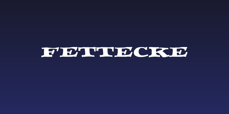 FETTECKE Social Header