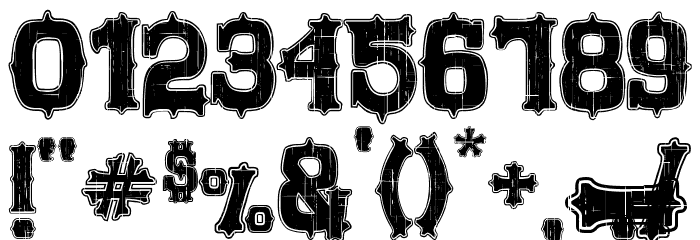 FEW DOLLARS Font OTHER CHARS