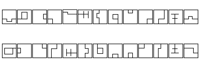 FEZ-Regular Font LOWERCASE