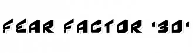 Fear Factor '3D'  font caratteri gratis