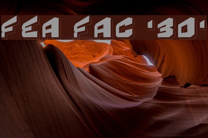 Fear Factor '3D' Font examples