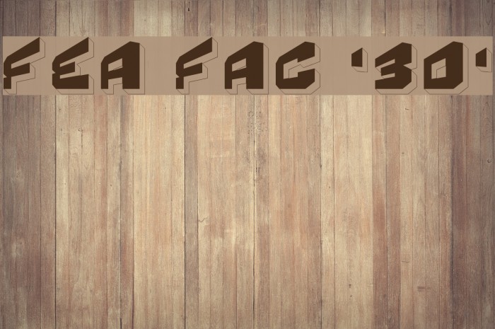 Fear Factor '3D' Font examples