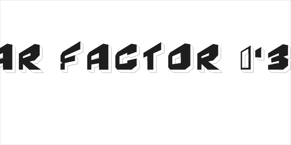 Fear Factor '3D' Logo