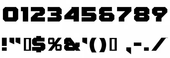 Fear Factor Black Font OTHER CHARS