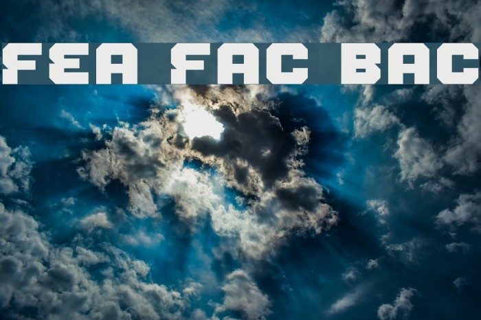 Fear Factor Black Font examples