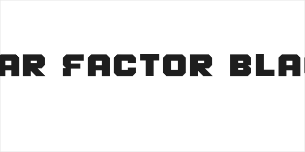 Fear Factor Black Logo