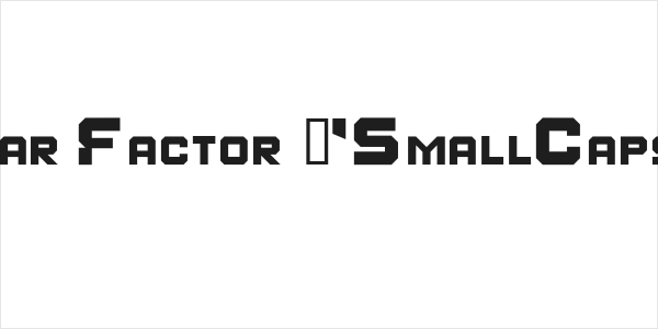 Fear Factor 'SmallCaps' Logo
