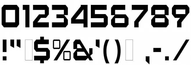 Fear Factor Text Font OTHER CHARS