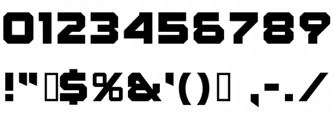 Fear Factor Font OTHER CHARS