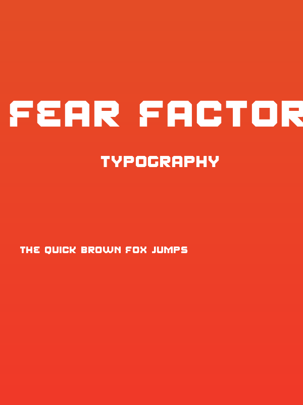 Fear Factor Poster