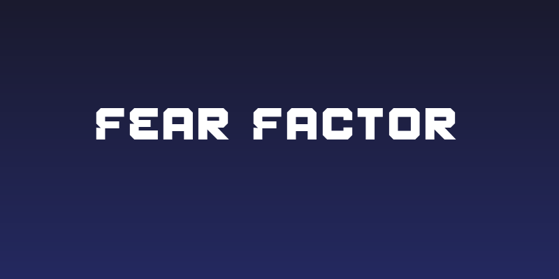 Fear Factor Social Header