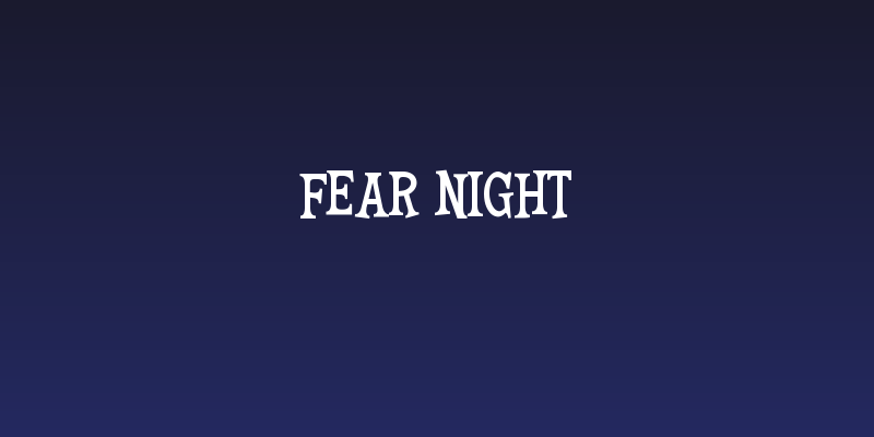 Fear Night Social Header