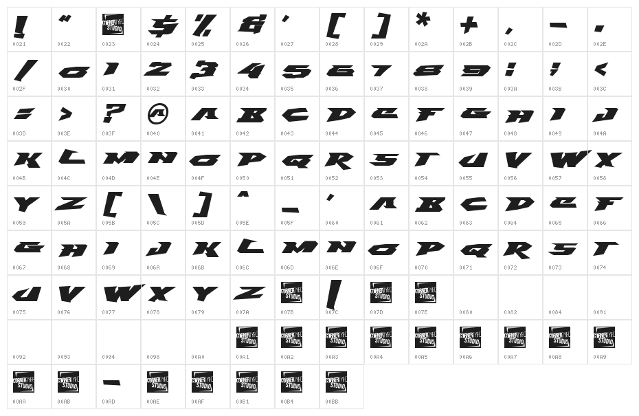 Fear No More Character Map