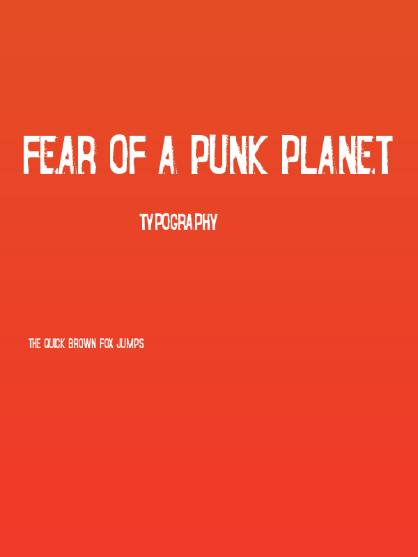 Fear of a Punk Planet Poster