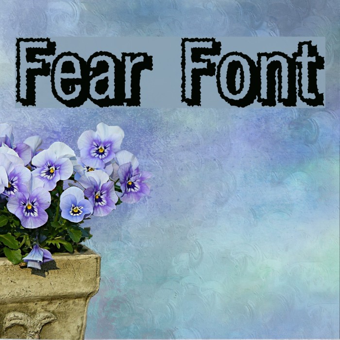 Fear Font examples