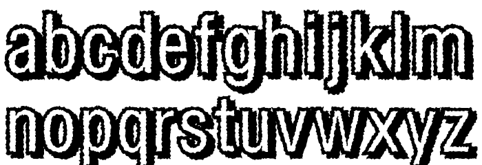 Fear Font LOWERCASE