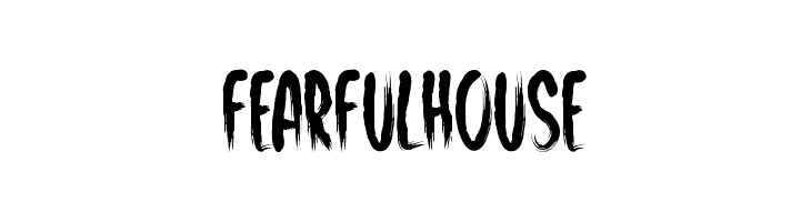 Fearful House  les polices de caractères gratuit tlcharger