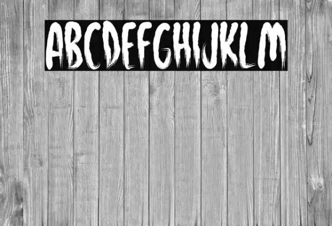 Fearful House Font examples