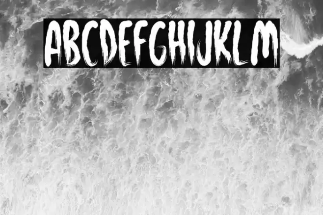 Fearful House Font examples