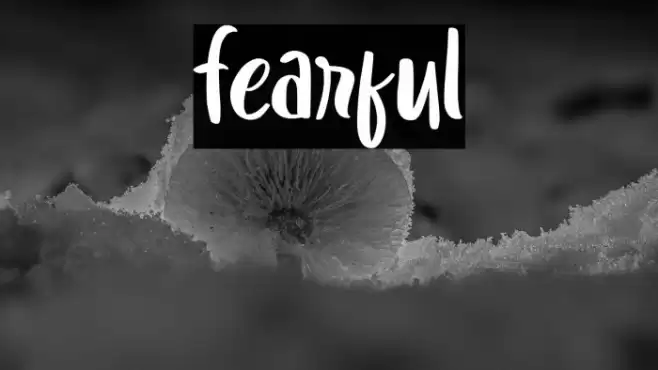 Fearful Font examples