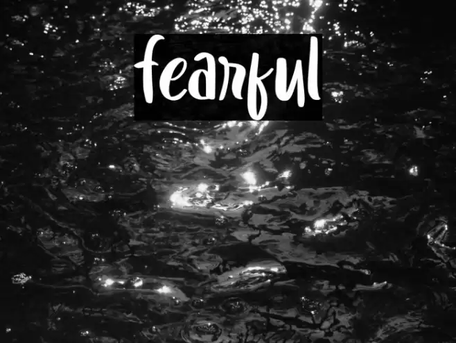 Fearful Font examples