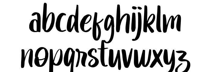 Fearful Font LOWERCASE