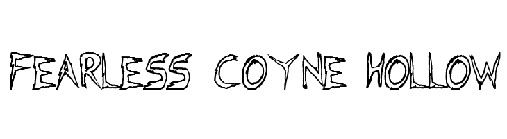 Fearless Coyne Hollow  les polices de caractères gratuit tlcharger